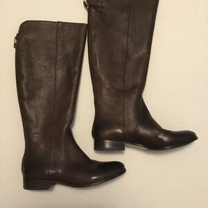 Lord & Taylor LR-FARSE Classic Knee-High Leather Boots (Size 8.5)